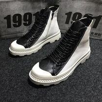 Wu Di Fangs Tongan Fast Hand Red Man 2020 Han Edition New Spirit Social Little Mens High Help Martin Mens Shoes