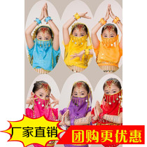 Belly dance veil Indian dance veil ethnic minority dance veil Ah Rabo dance scarf Xinjiang dance gauze scarf