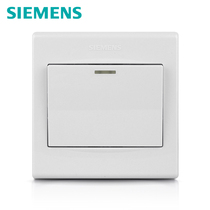 Siemens switch switch panel Siemens switch socket Pinyi series Elegant white single open single control switch fluorescence