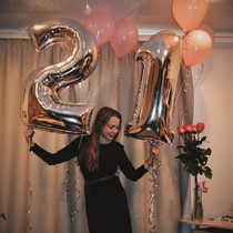 Digital aluminum balloon 0-9 silver creative wedding wedding accessories birthday party celebration decoration