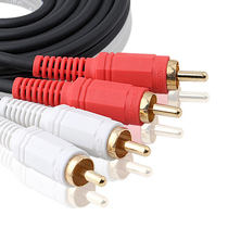 Two-way two-way audio cable Double lotus cable gold-plated head RCA lotus to Lotus audio cable 1 5 meters