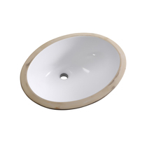 ITHINK Bathroom Wash Basin Washbasin Washbasin Home number Oval Dazzling White Stain Resistant ceramic under basin P216