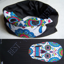 Summer thin style riding sun-shading face towels with magic headscarf wrist scarves mask riding sweat towels Baroque skull