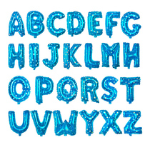 18-inch 35 cm blue aluminium film Alphabet Balloon Baby Birthday Package Party Background Decoration