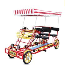 Hot sell Orwett four - wheel sightseeing car double - row steering wheel bike four - wheeled luxury tour car