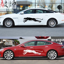 Car personality body stickers Bumper stickers wheel eyebrow decals Decorative car stickers scratches block car stickers pull flowers