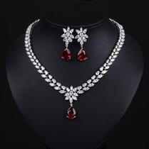 2015 Europe and the United States hot-selling bridal wedding accessories set chain luxury AAA zircon set chain fashion banquet jewelry