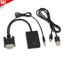 vga to hdmi converter with audio interface computer TV projector connecting line high-definition adapter