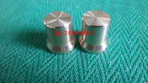 Amplifier knob Volume knob Potentiometer knob Aluminum alloy knob 15x15 light sand gold with dot mark