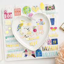 Pre-cut Post scrapbook hand account free cutting hipster with adhesive 45 DIY hand tent material