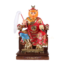 12 16 19 inch Qi heavenly sage Sun Wukong sitting dragon chair the great saint defeated the Buddha resin statue ornaments