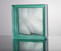 Jinghua glass brick direct sales edge color gem green cloud Fog Square entrance Xian office direct sales brick wall partition