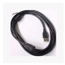 Black USB extension cord 3 m with magnetic ring USB male to mother computer connecting line high speed USB 2 0