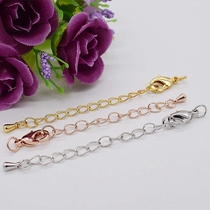 925-half silver buckle extended chain lobster clasp with chain spring pants necklace bracelet clasp