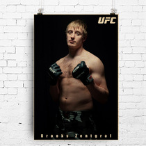 UFC poster Brooks Zentgraf MMA poster fighting Star photo painting Sports decoration