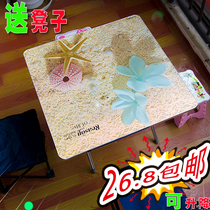 Folding Table Table folding table small dining table and leave some space computer desk study table night market stall shao kao zhuo