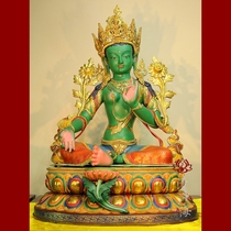 Shakyamuni boutique Nepalese handmade copper painted green mother twenty-one mother Doro Bodhisattva 66