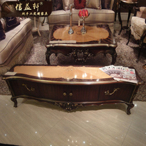 Xinyi Xuan Eurostyle Solid Wood TV Cabinet Luxurious Neoclassical Audiovisual Cabinet American Palace Ground Cabinet TV Cabinet Furniture