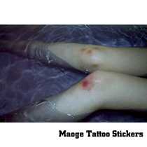 MG Tattoo Stickers - Scars blood clots simulation wound tattoo Stickers Bo sympathy Poor wound pattern