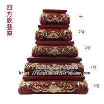 Buddha Hall supplies square base statue base base seat resin pasted process size complete