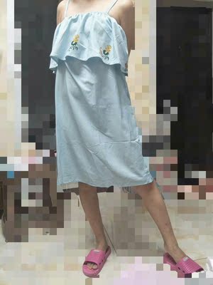 上身效果很好  布料很滑  出去穿很刺激