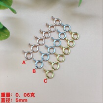 Factory direct S925 silver thickened spring buckle