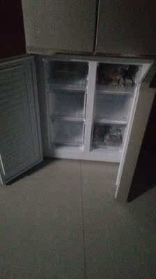 Homa/奥马 BCD-403DH/B冰箱双开门变频 十字对开家用薄四开门冰箱