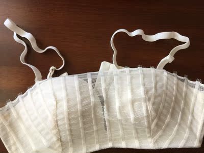 刚洗完，还没穿。很适合小胸的妹子。摸着感觉不错，就是洗过以后这个肩带有点搞笑，穿过再来追评