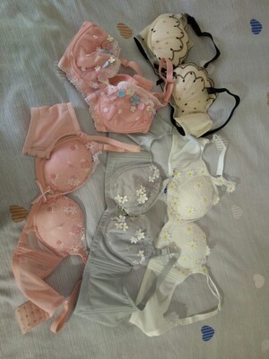 第一次买这个牌子，赶上活动就买了几个试试，非常满意，卖家发货也很快，文胸很漂亮，穿着也很舒服，以后就在这里买了。