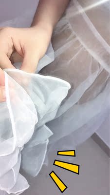 很好看，白色的欧根纱连衣裙，漂亮的透视小裙子，喜欢