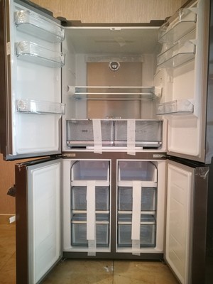 Midea/美的 BCD-428WTPZM(E)十字门冰箱双开门变频风冷家用电冰箱