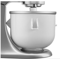 Brand new spot KitchenAid KICA0WH 2 quart ice cream machine with standing mixer