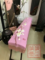 Hand-painted guzheng cover Peach Blossom Original hand-painted guzheng hood Guzheng Dust Cover Musical Instrument Hood