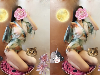 欠了好久的返图嘿嘿嘿 主人回来了要服侍主人太忙了 这个超舒服呀 纱网质感 超棒的颜色！希望胖次猫多出点和风的呀～