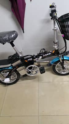 乐益达12/14寸滴滴代驾司机专用电动折叠式自行车48v锂电池电瓶宝