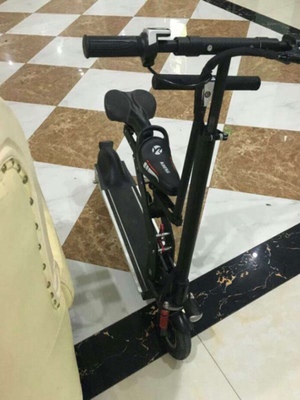 正步 亲子电动滑板车 成人迷你折叠电动车自行车小型电瓶车代步车