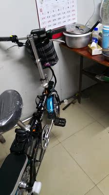 乐益达12/14寸滴滴代驾司机专用电动折叠式自行车48v锂电池电瓶宝