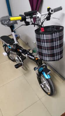 乐益达12/14寸滴滴代驾司机专用电动折叠式自行车48v锂电池电瓶宝