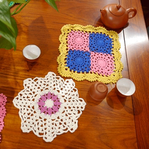 I love my home pure hand crochet hook Flower Cotton Lace Cotton Lace Hollowed-out Field Dining Mat Decoration Cushion Collared White Color White Color White Color White Color White Color White Color White Color White Color White Color White Color White Color