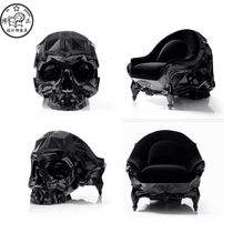 Maximo Riera designer furniture creative skull leather seat skull sofa special-shaped chair