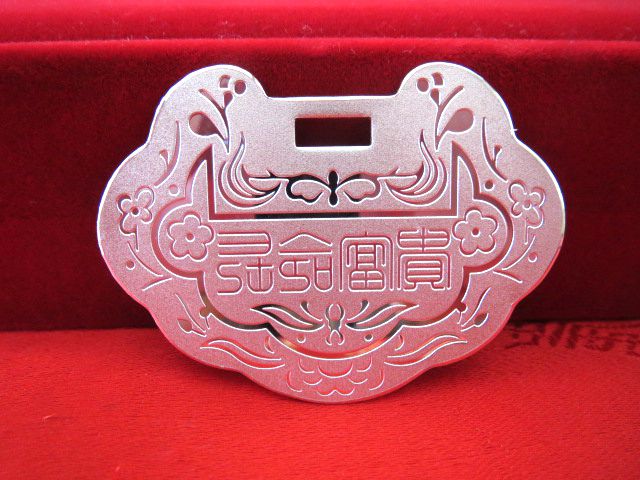 足银999实心长命锁小孩宝宝纯银锁饰品项坠婴儿满月百岁儿童礼物