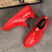 Net Red mens shoes 2021 New Tide board shoes this year mens shoes trendy shoes Red Sports Leisure Big Red shoes men