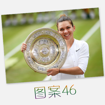 Halep Simona Halep Wimbledon French Open Tennis Signature poster Photo paper Photo competition decorative wallpaper