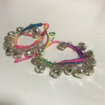 Chinese folk dance Test props ninth level happy long-winded hand bell Yi silver dance Bell bracelet