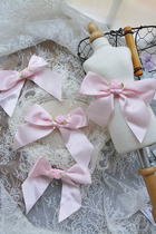 Ribbon bow bride head jewelry material decoration handmade doll clothes DIY make accessories