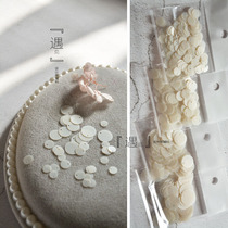 DIY handmade round single hole hanging piece accessories wedding dress doll clothes material hand stitched matte sequins