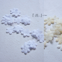 Thin yarn Flake Wedding dresses Decorative Accessories Diy Material Mini White Beige Small Flowers