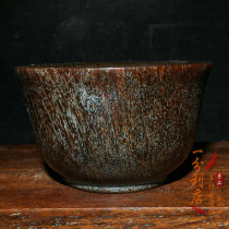 Antique antique collection Tibet retro old horn plain horn cylinder old goods old objects