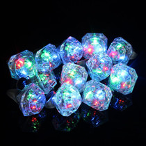 Luminous ring jewelry glitter diamond children creative gift glowing finger lamp glowing toy stall source