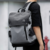 Fashion Trends Mens Double Shoulder Bag Tide Cards Big Capacity Travel Backpacks Men Leisure Brief Junior High School Students School Bags Men